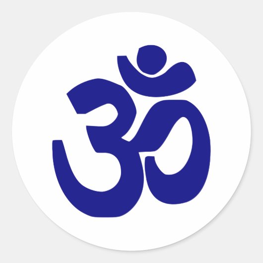 OM RUNDER AUFKLEBER (Vorderseite)