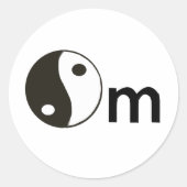 Om Runder Aufkleber (Vorderseite)