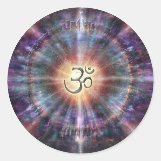 Om Runder Aufkleber (Vorderseite)