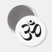 OM - SANSCRIT FÜR FRIEDEN MAGNET (Vorderseite/Rückseite)
