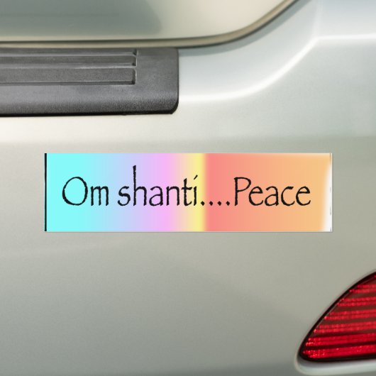 OM Shanti Autoaufkleber (Auf Auto)