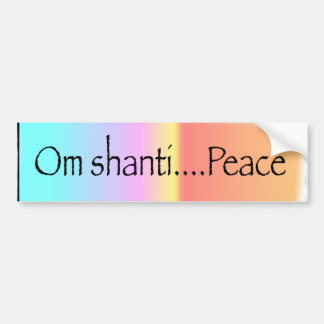 OM Shanti Autoaufkleber