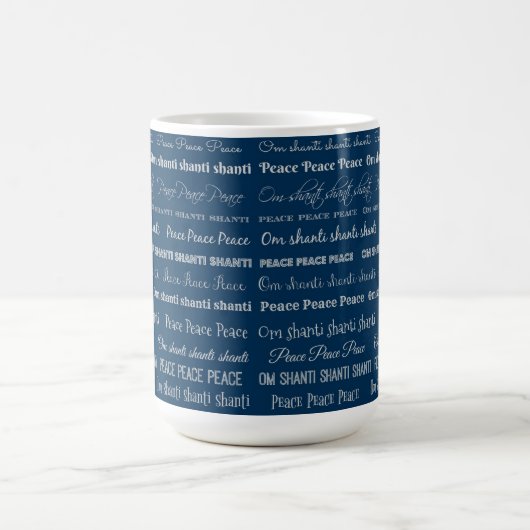 OM Shanti, Frieden Kaffeetasse (Mittel)