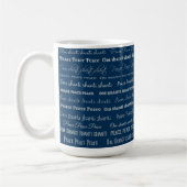 OM Shanti, Frieden Kaffeetasse (Links)