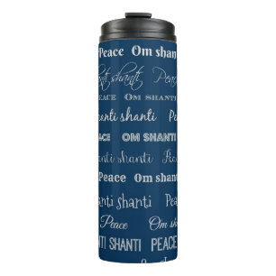 OM Shanti, Frieden Thermosbecher
