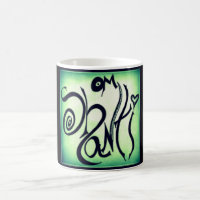 OM SHANTI GRAFFITI-KAFFEE-TASSE