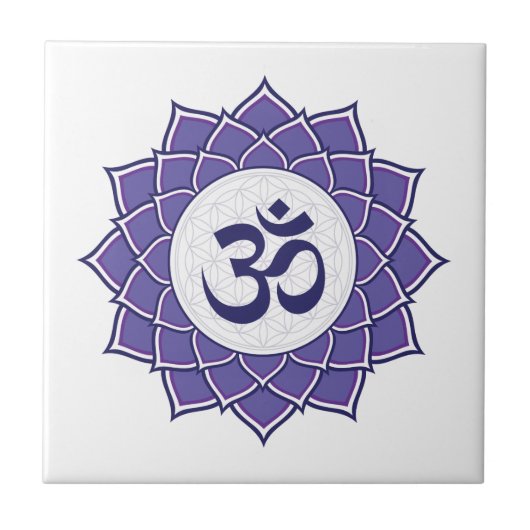 Om Shanti Om Fliese (Vorderseite)