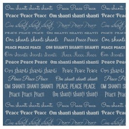 Om Shanti, Peace Cotton Stoff