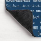 Om Shanti, Peace Mousepad (Ecke)
