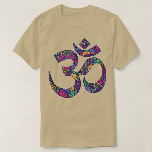 Om Shanti Peace Om Yoga Meditation Ganapati Ganes T-Shirt (Design vorne)