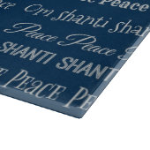 Om Shanti, Peace Schneidebrett (Ecke)