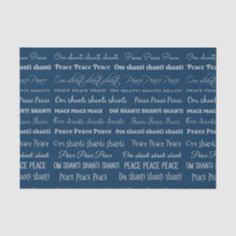 Om Shanti, Peace Seidenpapier