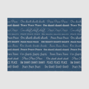 Om Shanti, Peace Seidenpapier