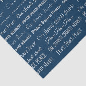 Om Shanti, Peace Seidenpapier (Ausschnitt)