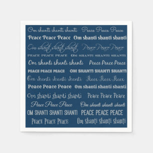Om Shanti, Peace Serviette