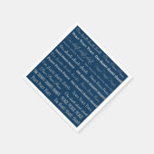 Om Shanti, Peace Serviette (Ecke)