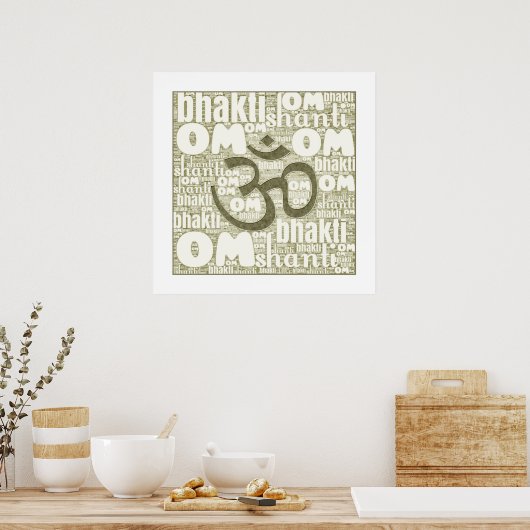 Om Shanti Poster (Küche)