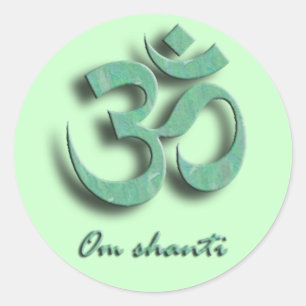 Om Shanti Symbol Sticker
