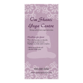 Om Shanti Yoga Rack Card Werbekarte