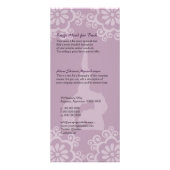 Om Shanti Yoga Rack Card Werbekarte (Hinten)