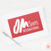 OM Ships-Logo Rechteckiger Aufkleber (Umschlag)
