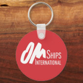 OM Ships-Logo Schlüsselanhänger (Vorderseite)
