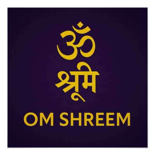 Om Shreem Poster (Vorderseite)