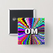 OM (Sie können das Wort ändern) Button (Vorne & Hinten)