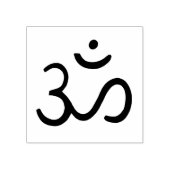 Om Sign Briefmarke Gummistempel (Prägung)
