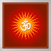 Om Sign Poster (Vorne)