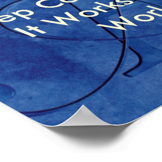 OM Slogan Behalte zurück Poster (Ecke)