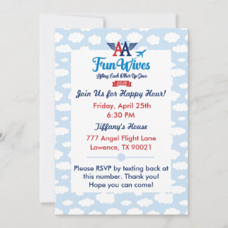 OM Spaß Ehefrauen Einladung zu Ewigkeiten Wolken