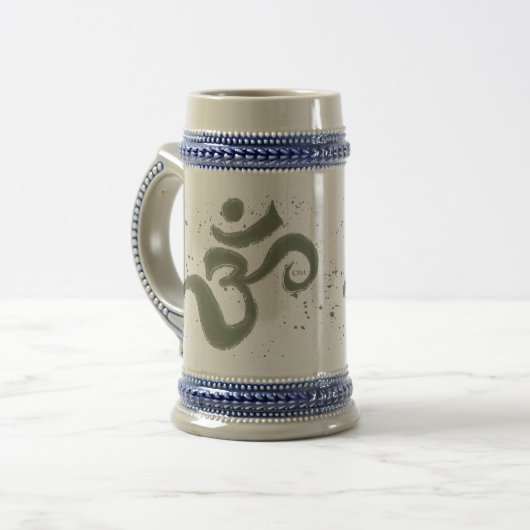 Om Spritzer Stein Bierglas (Vorderseite Links)