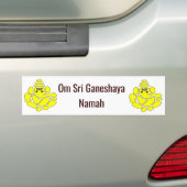 Om Sri Ganeshaya Namah Autoaufkleber 4 Glück (Auf Auto)