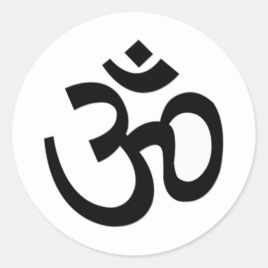 Om Sticker (Vorderseite)