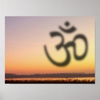 Om Sunset Poster