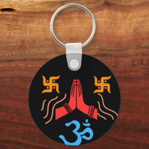 Om swastik Hingabe Schlüsselanhänger