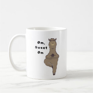 Om, Sweet Om - Funny Lama Yoga Pun Kaffeetasse