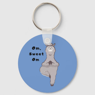 Om, Sweet Om - Funny Lama Yoga Pun Schlüsselanhänger