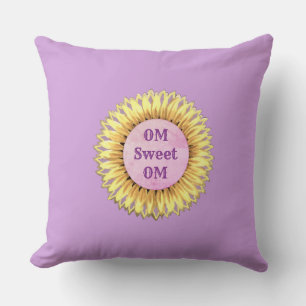 Om Sweet Om Sonnenblume Kissen