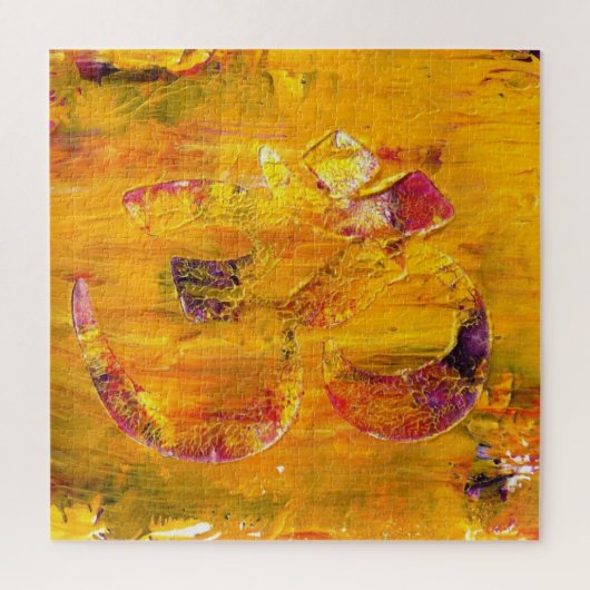 OM Symbol Abstrakt Puzzle (Vertikal)