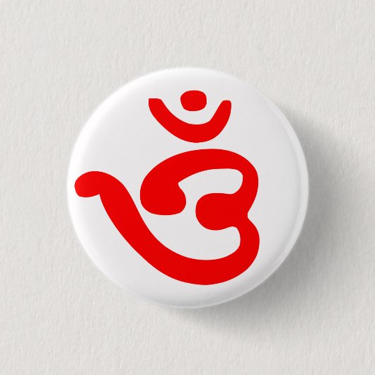 OM-Symbol (bengalisch) Button (Vorderseite)