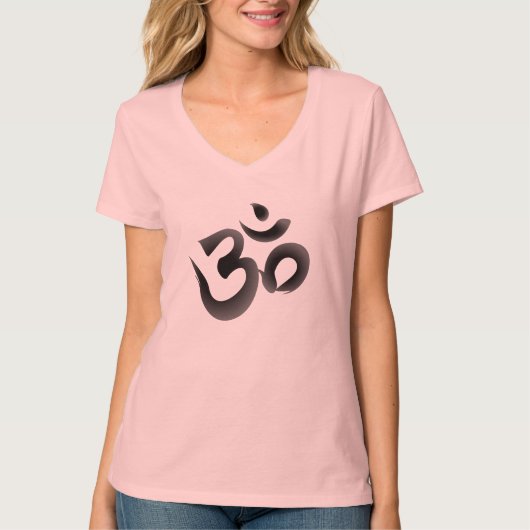 Om Symbol Calligraphy T-shirt (Vorderseite)