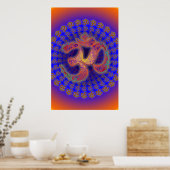 Om Symbol Colorfield Portal Mandala Poster (Küche)