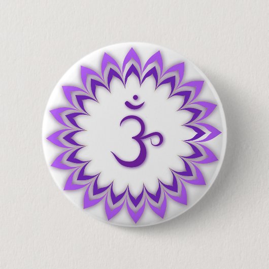 Om Symbol / Crown Chakra Button (Vorderseite)