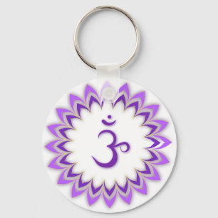 Om Symbol / Crown Chakra Schlüsselanhänger