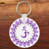 Om Symbol / Crown Chakra Schlüsselanhänger (Vorderseite)