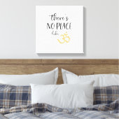 OM Symbol Es gibt keinen Platz wie OM Leinwanddruck (Insitu (Schlafzimmer))