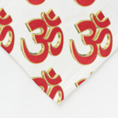Om-Symbol Fleecedecke (Ecke)
