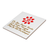 Om-Symbol Fliese (Seite)